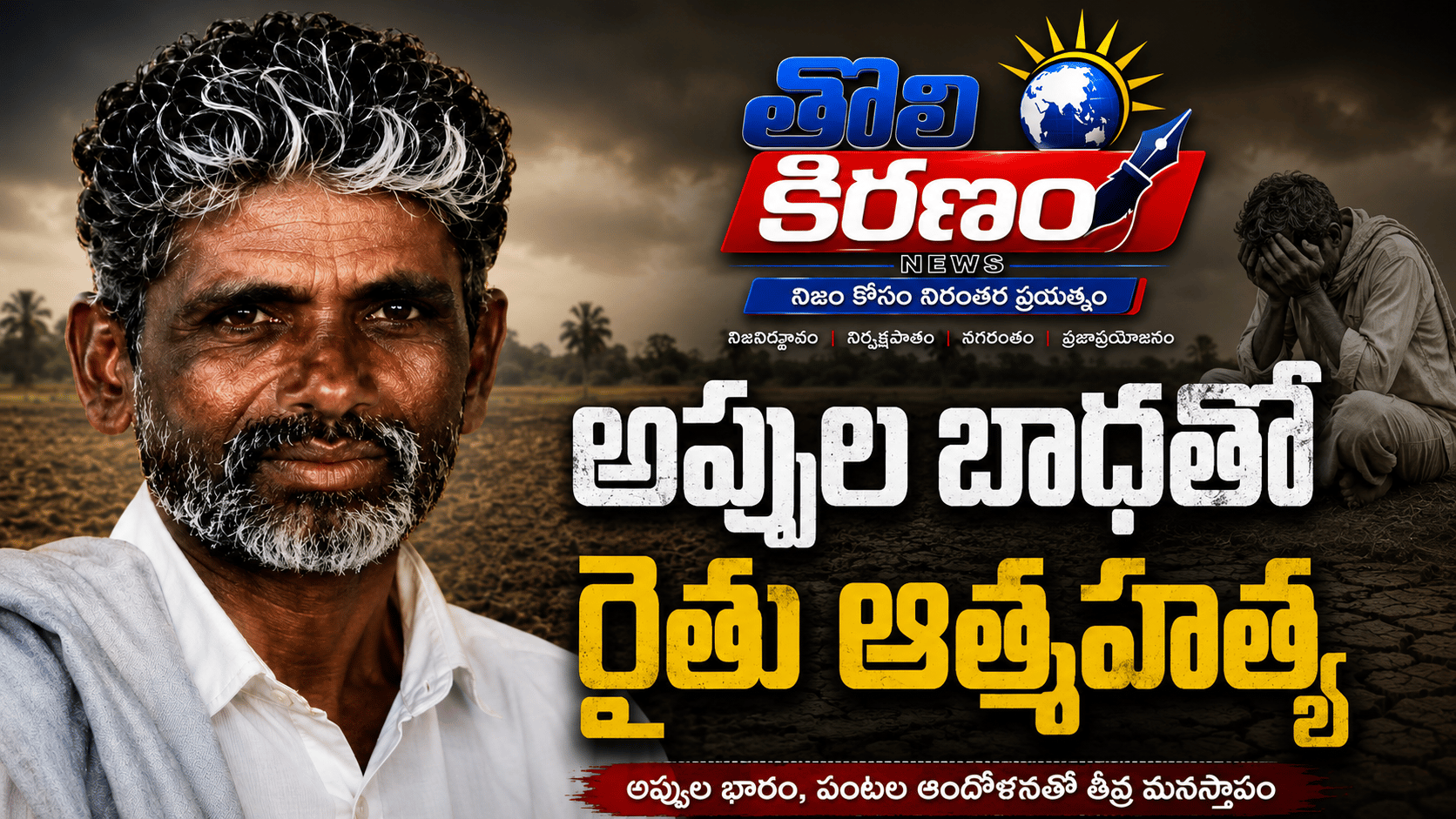 అప్పుల బాధతో రైతు ఆత్మహత్య...!