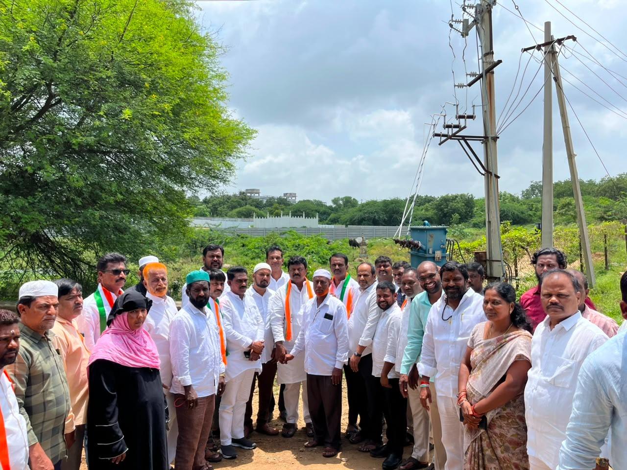 చర్చిగాగిల్లాపూర్లో రూ.40.50 లక్షలతో స్మశాన వాటిక అభివృద్ధి పనులకు శంకుస్థాపన