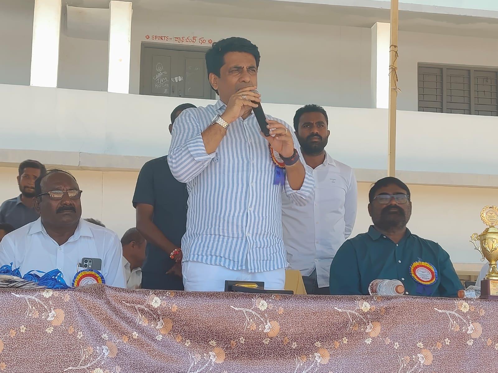 తిమ్మాజీపేటలో మండల స్థాయి క్రీడా పోటీలు ప్రారంభం