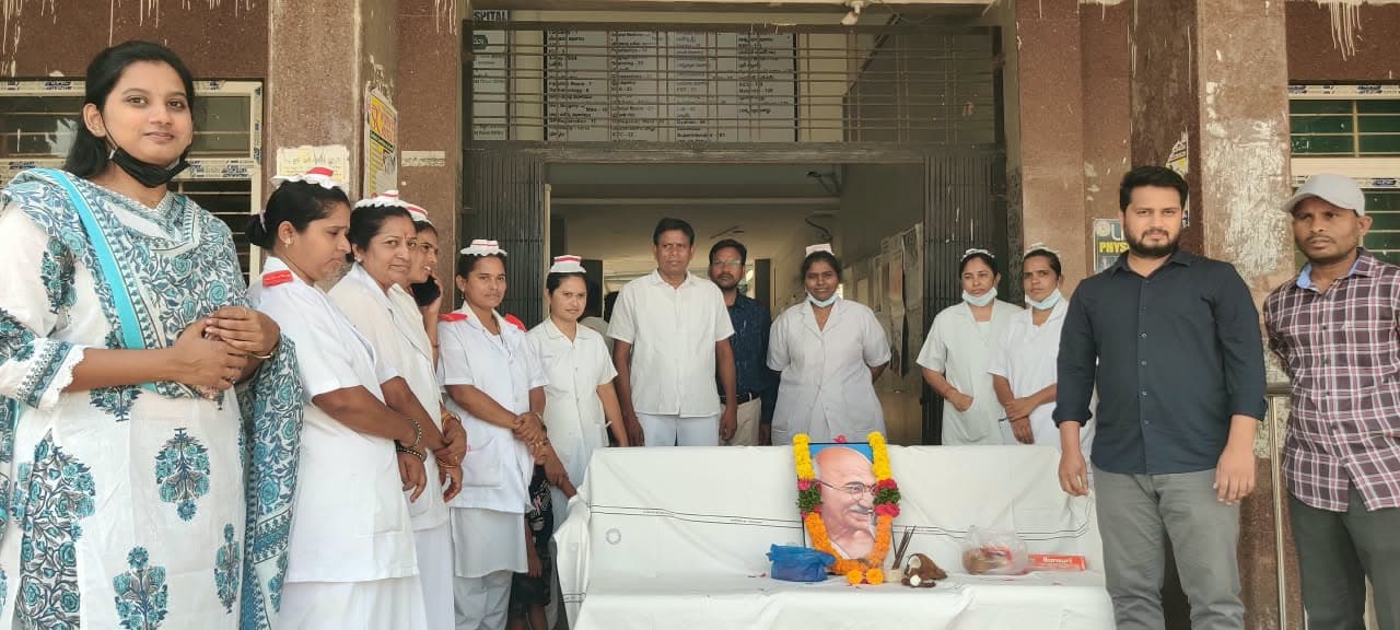 ప్రభుత్వ సాధారణ ఆస్పత్రిలో ఘనంగా గాంధీ జయంతి వేడుకలు